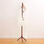 TLTLYMJ Coat Rack, Solid Wood Bedroom Hangers, Home Floor, Simple Office Clothes Rack (Color : Wood Color)