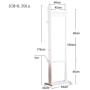 WYQSZ Living Clothes Rack Wooden, Simple Modern Floor Bedroom Bamboo Garment Rack, Creative Hanger Bamboo Bamboo Multi-Purpose Clothes Rack (Color : B, Size : 55176cm)