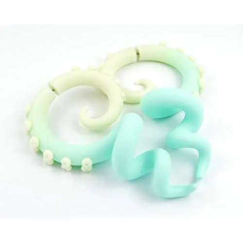 Glow Menhera Fairy Kei Yami Kawaii Sweet Lolita Tentacle Earrings Pastel Creepy Jewelry Harajuku Fake Faux Gauge Plug Goth Ear Hangers Kpop Anime Decora Octopus Tunnels Stretchers Tapers Piercings