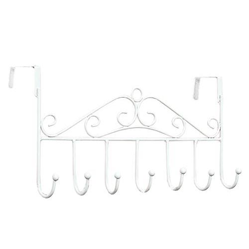 Youdepot Over The Door 7 Hanger Rack - Decorative Metal Hanger Holder for Home Office Use