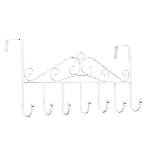 Youdepot Over The Door 7 Hanger Rack - Decorative Metal Hanger Holder for Home Office Use Youdepot Over The Door 7 Hanger Rack - Decorative Metal Hanger Holder for Home Office Use