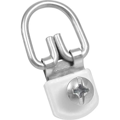 OOK by Hillman 50636 ReadyScrew Small Steel D-Ring Hangers Tidy Tins, 10 Ring Hanger Sets