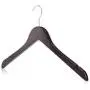 HANGERWORLD 20 Mahogany 17.7inch Wooden Notched Coat Clothes Garment Top Hangers Metal Swivel Hook HANGERWORLD 20 Mahogany 17.7inch Wooden Notched Coat Clothes Garment Top Hangers Metal Swivel Hook