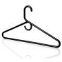 Neaties American Made Black Heavy Duty Plastic Hangers, Plastic Clothes Hangers Ideal for Everyday Use, Clothing Standard Hangers, 24pk