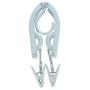 icoXXch Folding Clothing Hanger for Travel Portable Non-Slip Collapsible Wheat-Straw Wheat-Straw Hanger Hook with Clips, Drying Rack, Laundry Accessories Space Saving for Clothes (Bule)
