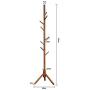 DPPAN Coat Racks Free-Standing Solid Wood, Tree Entryway Coat Rack Stand 8 Hooks, Coat Hanger Holder for Clothes Hats Scarves,#2