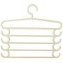 qiao-qiao-store Multi Layer Clothes Hanger Holder Wardrobe Pants Towel Can Hold for Pants, Towel, tie, Scarf etc. Tie Organizer，Apricot,38x34cm