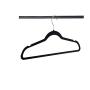 TSR Non Slip Hangers for Clothes - 50 Slim Velvet Hangers for Clothes with Metal Hooks for Men and Women Clothes ? Modern Black Color and E-Book TSR Non Slip Hangers for Clothes - 50 Slim Velvet Hangers for Clothes with Metal Hooks for Men and Women Clothes ? Modern Black Color and E-Book