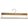 Pillowtex Wooden Pants Clothes Hangers - Set of 10 Natural Finish Hangers