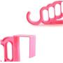 10pcs Random Color Multi-Function Home Accessories Foldable Clothes Hanger Drying Rack 5 Hole