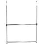 Oceanstar 2-Tier Portable Adjustable Rod Closet Hanger, Chrome