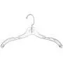 Homz 4 Count Swivel Neck Crystal Cut Shirt Hanger, Clear, 4 Piece