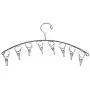 Home-X Drip-Dry Stainless Steel Clothes Drying Hanger, Laundry Clothesline, 8 Built-in Clothespins, Heavy-Duty Clothes Hangers, Dry Socks Towels Bras Baby Clothes, Gloves-16”x4” Home-X Drip-Dry Stainless Steel Clothes Drying Hanger, Laundry Clothesline, 8 Built-in Clothespins, Heavy-Duty Clothes Hangers, Dry Socks Towels Bras Baby Clothes, Gloves-16”x4”