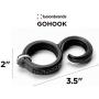 FusionBrands GoHook, Black - Versatile Magnetic Hooks Hold Essential Go-To Items in the Kitchen, Bathrooms, Closets, and On the Go-Flexible S Hook Design is Portable, Easy to Use, and Holds Up to 3lbs FusionBrands GoHook, Black - Versatile Magnetic Hooks Hold Essential Go-To Items in the Kitchen, Bathrooms, Closets, and On the Go-Flexible S Hook Design is Portable, Easy to Use, and Holds Up to 3lbs