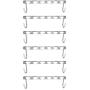 6pcs Magic Clothes Hanger Hanging Chain Metal Cloth Closet Hanger Shirts Tidy Save Space Organizer Hangers for Clothes