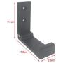 Latom Foldable Wall Mount Hanging Hooks Aluminum Alloy Cloth Hanger Coat Hanger Headphones Holder Headset Wall Hanger Hook- Pack of 4