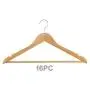 THE UM24 Natural Wood Cloth Suit Hangers - 16 Pack THE UM24 Natural Wood Cloth Suit Hangers - 16 Pack