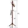 WYQSZ Coat Rack Coat Rack Floor Simple Modern Hanger Bedroom Solid Wood Clothes Rack Creative Economy Coat Rack Coat Rack - Coat Rack 8563
