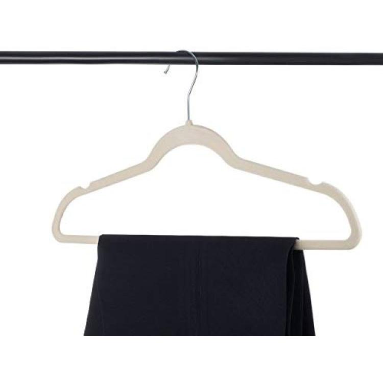 Home-it Premium Velvet Hangers 50 Pack - Ultra Thin Black Suit Hangers Non  Slip - Heavy Duty Clothes Hangers for Closet, Shirt Pants, Hook Swivel 360