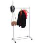 Saying Free-Standing Garment Rack, Landing Coat Organizer Storage with Simple Hangers Single Pole, Rolling Clothes Organizer Floor Hangers, Easy to Move [Ship from USA Directly]