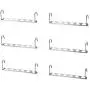 10Pcs Multifunctional Drying Storage Rack Clothes Folding Metal Quick Hanger Organizer Closet Hangers for Clothes Coat Hanger Decoration