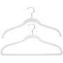 Joy Mangano 120 Pack White Huggable Hangers Non Slip Velvet Hangers Space Saving Clothes Hangers