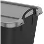 Life Story Locking Stackable Closet & Storage Boxes 55 Quart Containers (18 Pack)