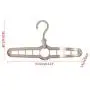 Dsxnklnd 5Pcs 360 Rotation Multifunction Space Saving 9-Hole Magic Clothes Hanger Closet Hanger with Hook Dsxnklnd 5Pcs 360 Rotation Multifunction Space Saving 9-Hole Magic Clothes Hanger Closet Hanger with Hook