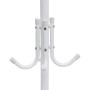 Chrismastopher Home Metal Coat Hat Rack Clothes Hanger Holder Hooks Tree Stand White