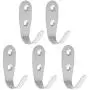 uxcell 5pcs Wall Hook Stainless Steel Wall Mounted DIY Coats Prong Robe Hooks Clothes Hanger Holder with Screws uxcell 5pcs Wall Hook Stainless Steel Wall Mounted DIY Coats Prong Robe Hooks Clothes Hanger Holder with Screws