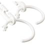 JPONLINE 8 Pcs Practical Clothes Hanger Rack Wardrobes Shop Closet Wonder Clothing Hook Magic Space Saver Organizer 23.5cm x 2.5cm