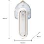QERNTPEY Clothes Steamer Handheld USB Charging Portable Mini Ironing Machine Wireless Hanging Ironing Machine Home Travel Small Electric Iron Widely Use (Color : White, Size : 16.3x7.6x8.6CM)