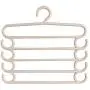 5pcs Random Color Simple Useful Multi Layer Clothes Hanger Holder Space Saving Wardrobe Organizer Pants Towel Tie Scarf Storage Rack