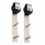 EaseLife Sliding Barn Door Hardware Hangers,J Shape,Brushed Nickle,2 Pcs