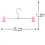 Vivi&2annie Affordable 10pcs PVC Clip Hangers Adjustable Hangers Clothes Coat Baby Skirt Trouser(None 1)