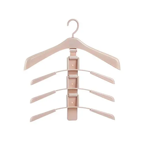 HJYPYJ Magic Hanger,Multi-Layer Storage Folding Hanger,Broad Shoulders No Trace PP Space-Saving Organizer Hanger Non-Slip/Pink / 1 pcs HJYPYJ Magic Hanger,Multi-Layer Storage Folding Hanger,Broad Shoulders No Trace PP Space-Saving Organizer Hanger Non-Slip/Pink / 1 pcs