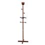 LYHOME Coat Rack Solid Wood Childrens Coat Rack Landing Cartoon Cute Hanger Simple Coat Rack Creative Hanger Bedroom Clothes Rack Save Space (Color : Brown)