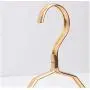 10pcs Random Color Cloth Hanger Durable Antideformation Aluminium Alloy Closet Adult Skirt Dress Clothing Towel Storage Rack Closet Space Saver