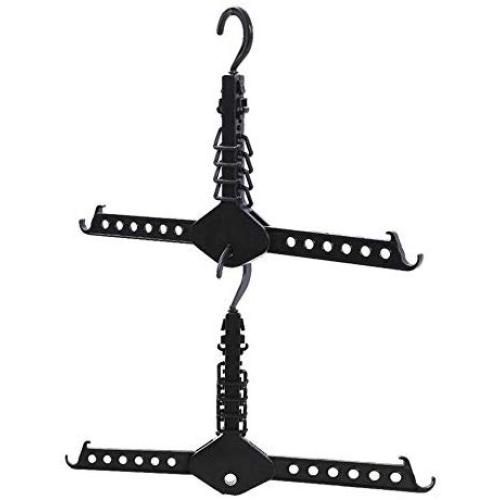 lliang Hangers Hanger Rack Clothes Space Saver Folding Hanger Multifunctional Magic Clothes Rack for Clothes Closet Organizer