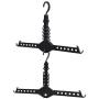 lliang Hangers Hanger Rack Clothes Space Saver Folding Hanger Multifunctional Magic Clothes Rack for Clothes Closet Organizer