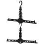 lliang Hangers Hanger Rack Clothes Space Saver Folding Hanger Multifunctional Magic Clothes Rack for Clothes Closet Organizer