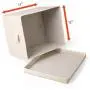 SEMAXE Collapsible File Storage Organizer, Decorative Linen Filing & Storage Office Box,Letter/Legal,Charcoal,1 Pack