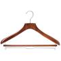 Iddefee Clothes Hanger A Pack of 8 Heavy Wooden Suit Hanger Dress Jacket Pants Jacket Hanger with Super Wide Shoulder Wardrobe Multi-Purpose Hanger Pants Hangers (Color : Retro, Size : 43.529cm)