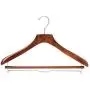 Iddefee Clothes Hanger A Pack of 8 Heavy Wooden Suit Hanger Dress Jacket Pants Jacket Hanger with Super Wide Shoulder Wardrobe Multi-Purpose Hanger Pants Hangers (Color : Retro, Size : 43.529cm)