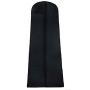 HANGERWORLD 72inch Black Breathable Dress Cover 2 Black 17inch Satin Padded Top Coat Clothes Garment Dress Hangers