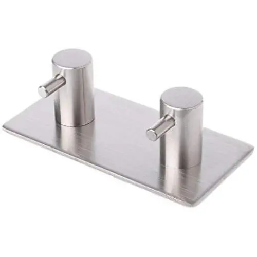Flosky Adhesive Coat Hat Hooks Heavy Duty Stainless Steel Clothes Hanger Rustproof Flosky Adhesive Coat Hat Hooks Heavy Duty Stainless Steel Clothes Hanger Rustproof