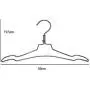 ZZYQ Metal Wire Clothes Hangers, Metal Hangers with Notches,Strong Coat Hanger,10pcs,Black ZZYQ Metal Wire Clothes Hangers, Metal Hangers with Notches,Strong Coat Hanger,10pcs,Black