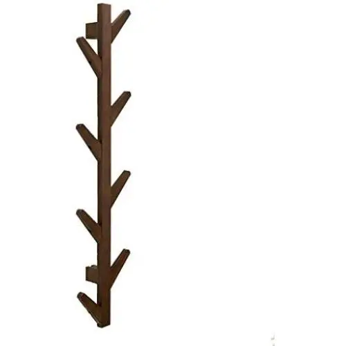 NN Hook-Coat Hook, Bamboo Wall Coat Rack, Heavy Duty Hanger, Decorative Creative Branch Clothes, hat, Bag, Towel, Key, Hook, Bathroom, Kitchen, Living Room Hook (3 Colors Available) Furniture Decora