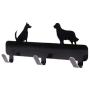 Waterproof Dog Shaped 3 Hooks Wall Door Rustic Hanger Clothes Coat Hat Key Hanging Home Kitchen Bathroom Decor