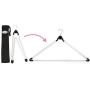 Boottique Travel Hanger, Car Hanger, Clothes Hanger- Foldable Hanger, Folding Hanger, Collapsible Hanger, Portable Hanger (Matte Silver & Black) (3)